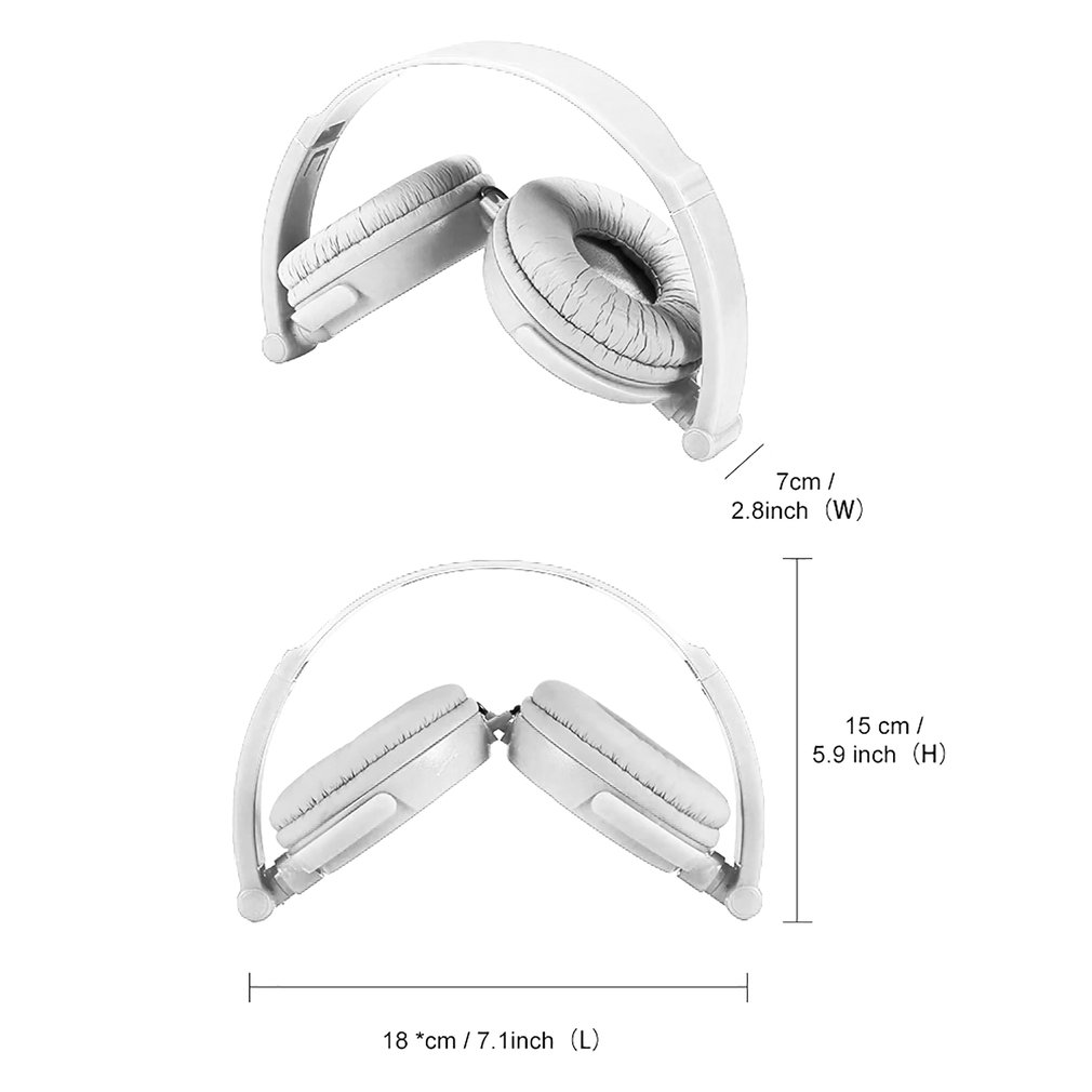 Foto 3 pulgar | Auriculares Con Cable Auriculares Supraaurales Plegables - Venta Internacional.