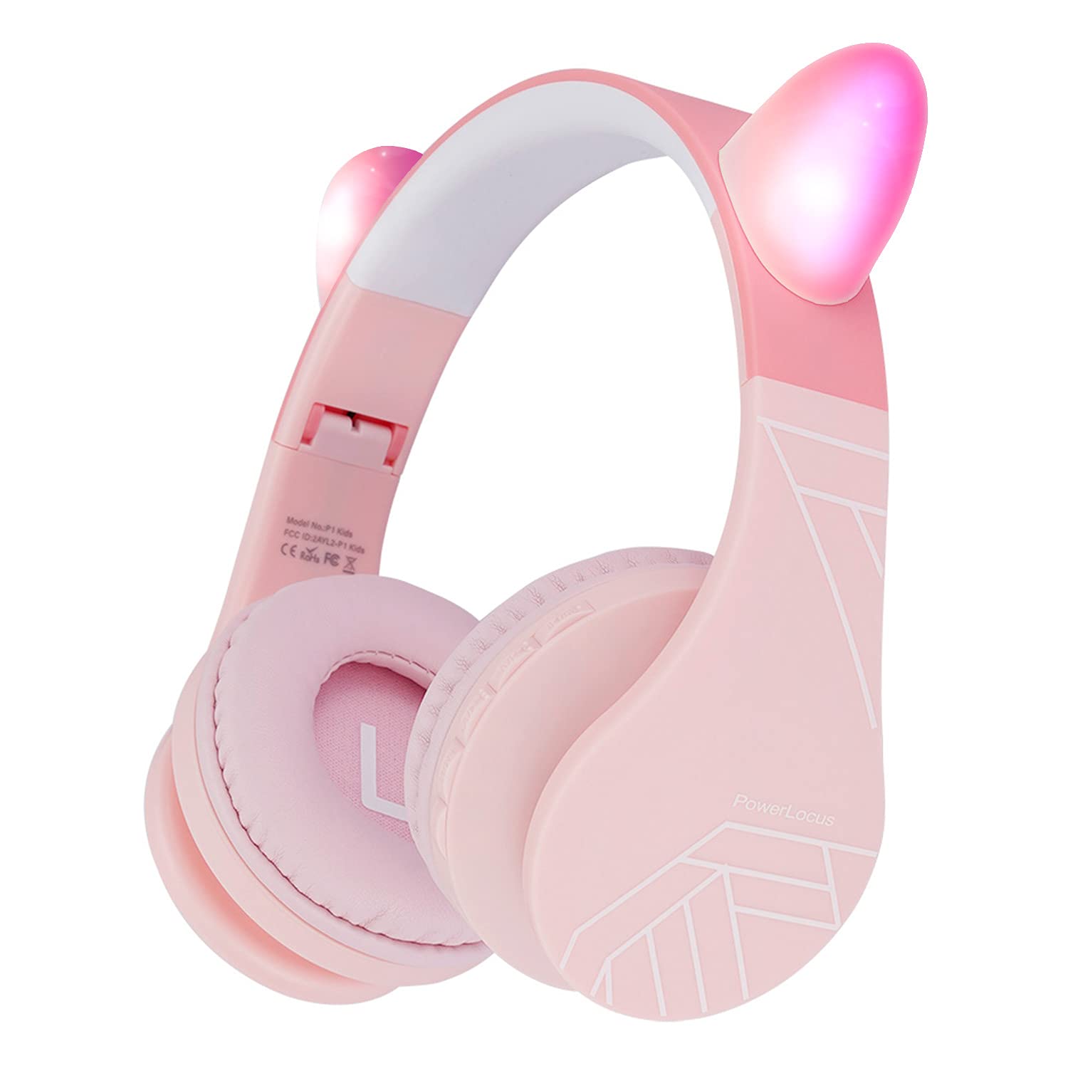 Audífonos Inalámbricos Powerlocus Rosas con Bluetooth-Venta Internacional