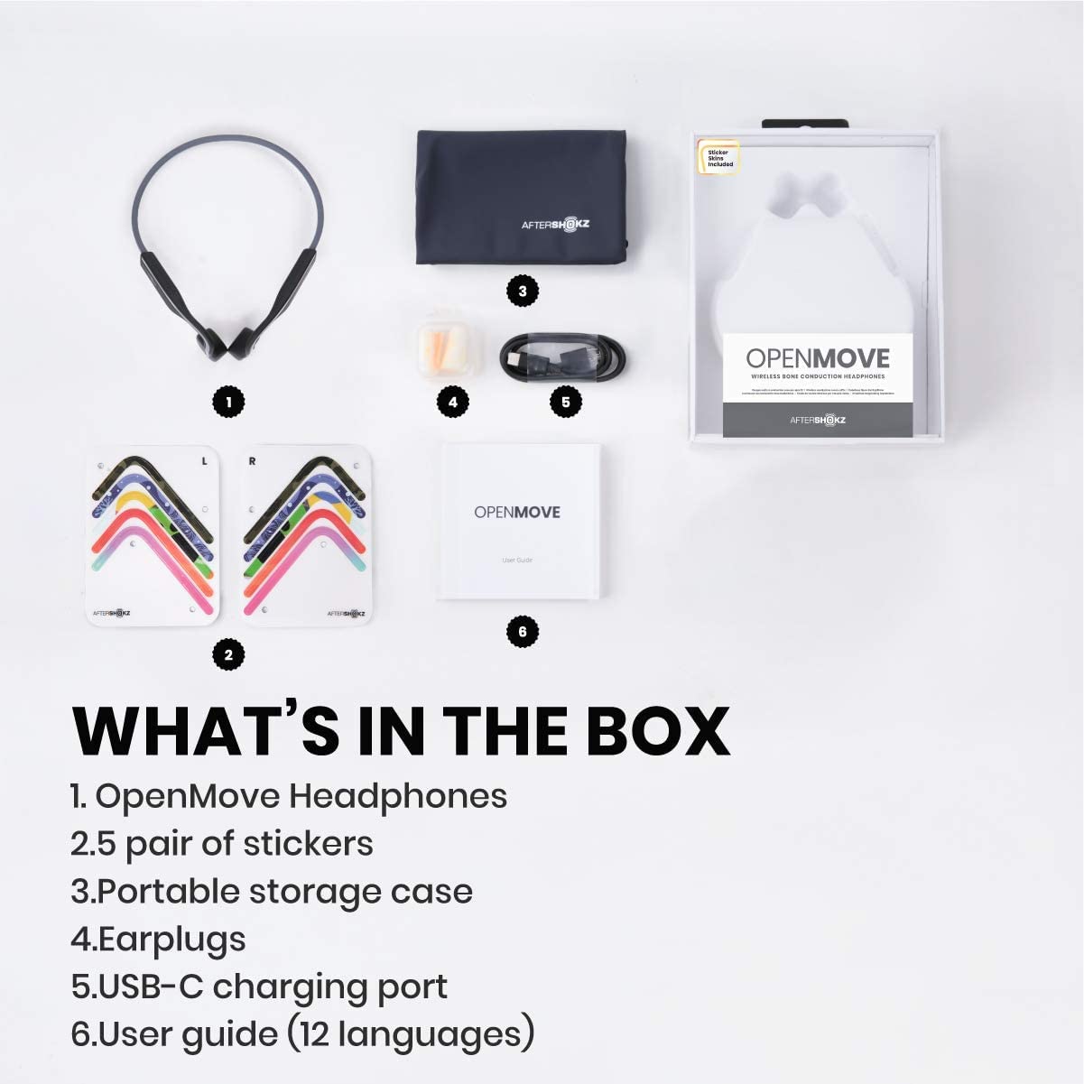 Foto 8 pulgar | Auriculares Inalámbricos De Conducción Ósea Aftershokz Openmove - Venta Internacional.