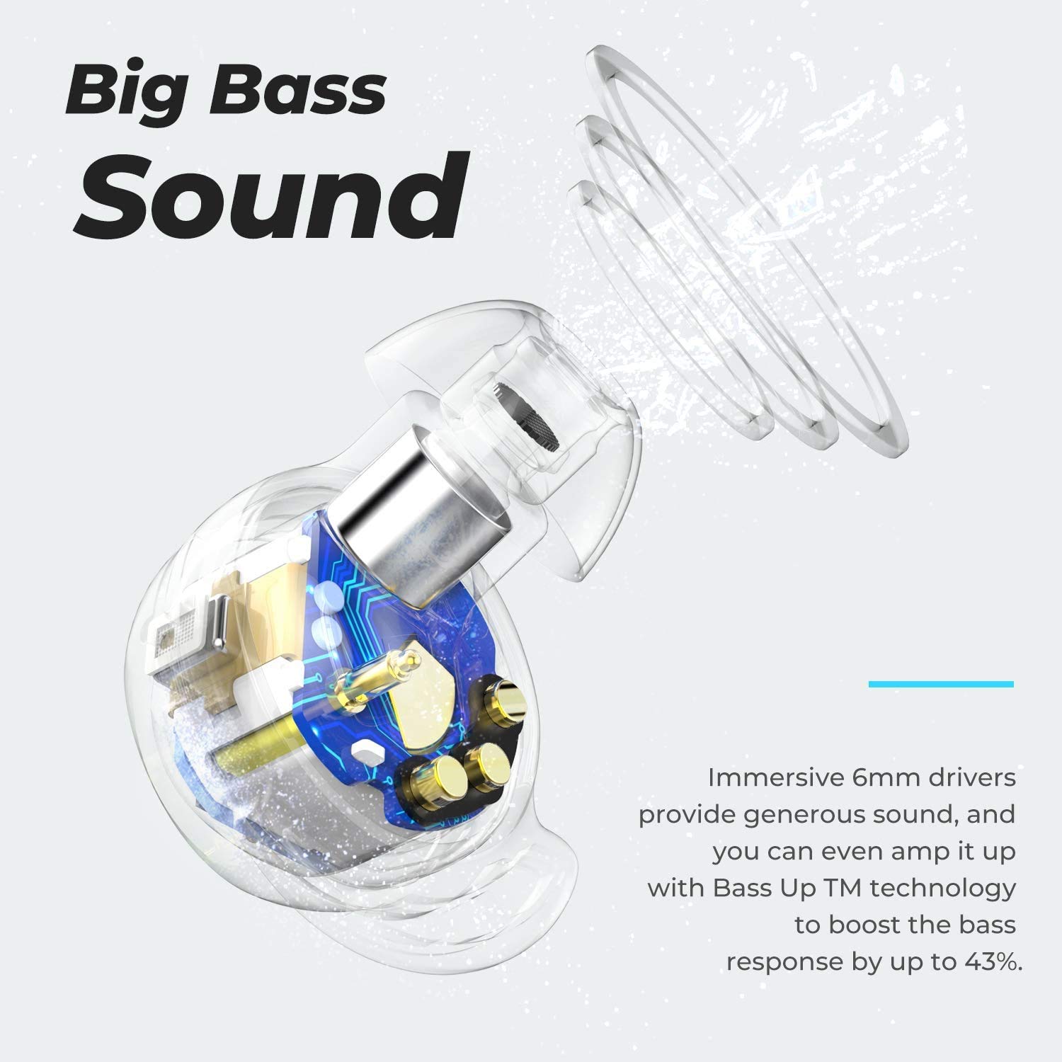 Foto 6 pulgar | Auriculares Inalámbricos Tribit Flybuds 3 Bluetooth 5.3 Ipx8 110h - Venta Internacional
