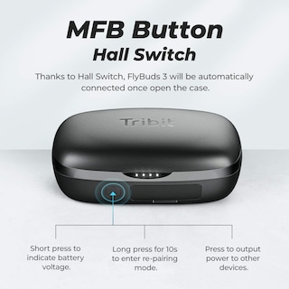 Foto 6 | Auriculares Inalámbricos Tribit Flybuds 3 Bluetooth 5.3 Ipx8 110h - Venta Internacional