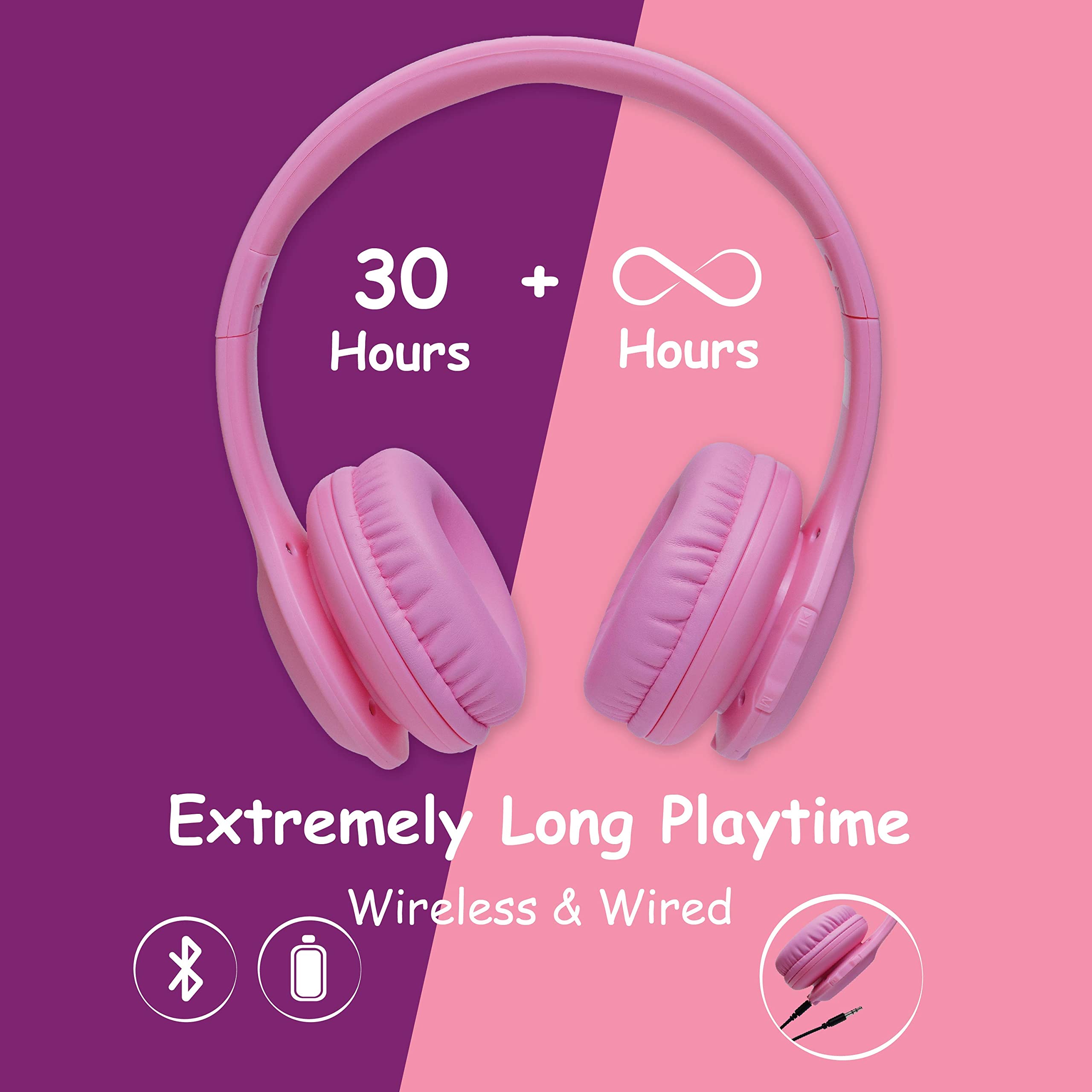 Foto 3 pulgar | Auriculares Bluetooth Powerlocus Led Para Niños Con Luces Led 30h - Venta Internacional.