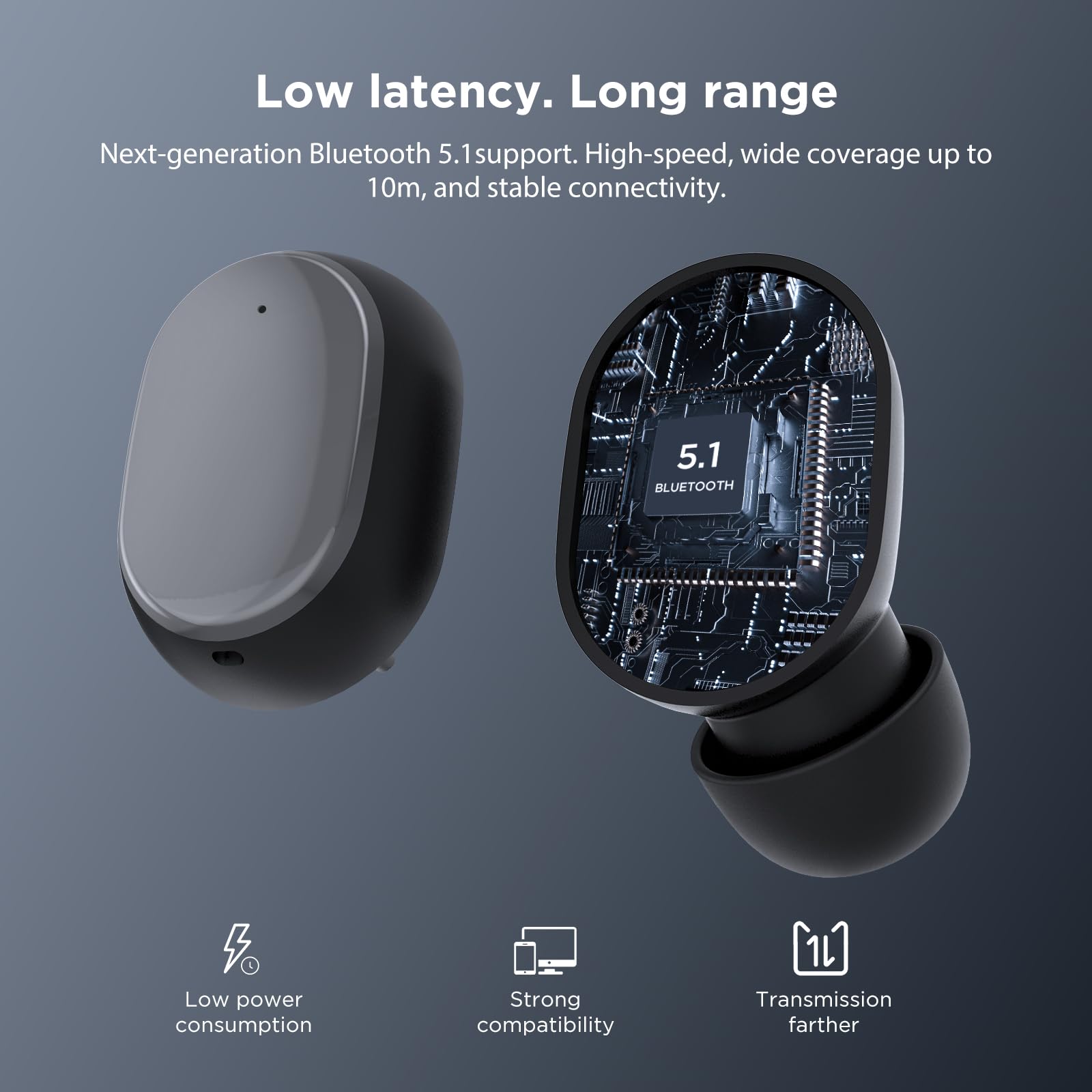Foto 4 pulgar | Auriculares Inalámbricos Htc Bluetooth 5.1 Con Micrófono Blancos - Venta Internacional.