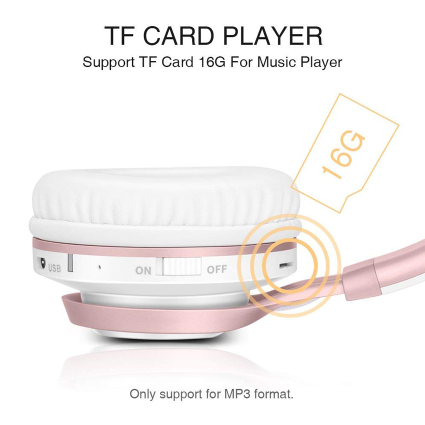 Foto 4 | Auriculares Bluetooth Bt08 Rose Gold 4 En 1 Con Tarjeta Tf Y Fm - Venta Internacional.