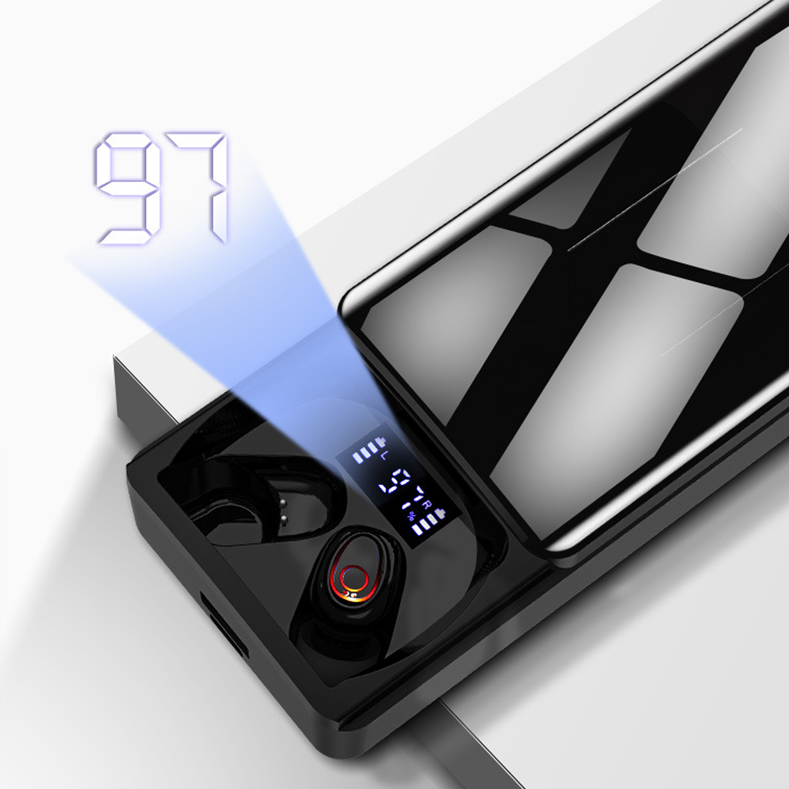 Foto 3 pulgar | Auriculares Intraurales Con Pantalla Digital Bluetooth 5.1 - Venta Internacional.