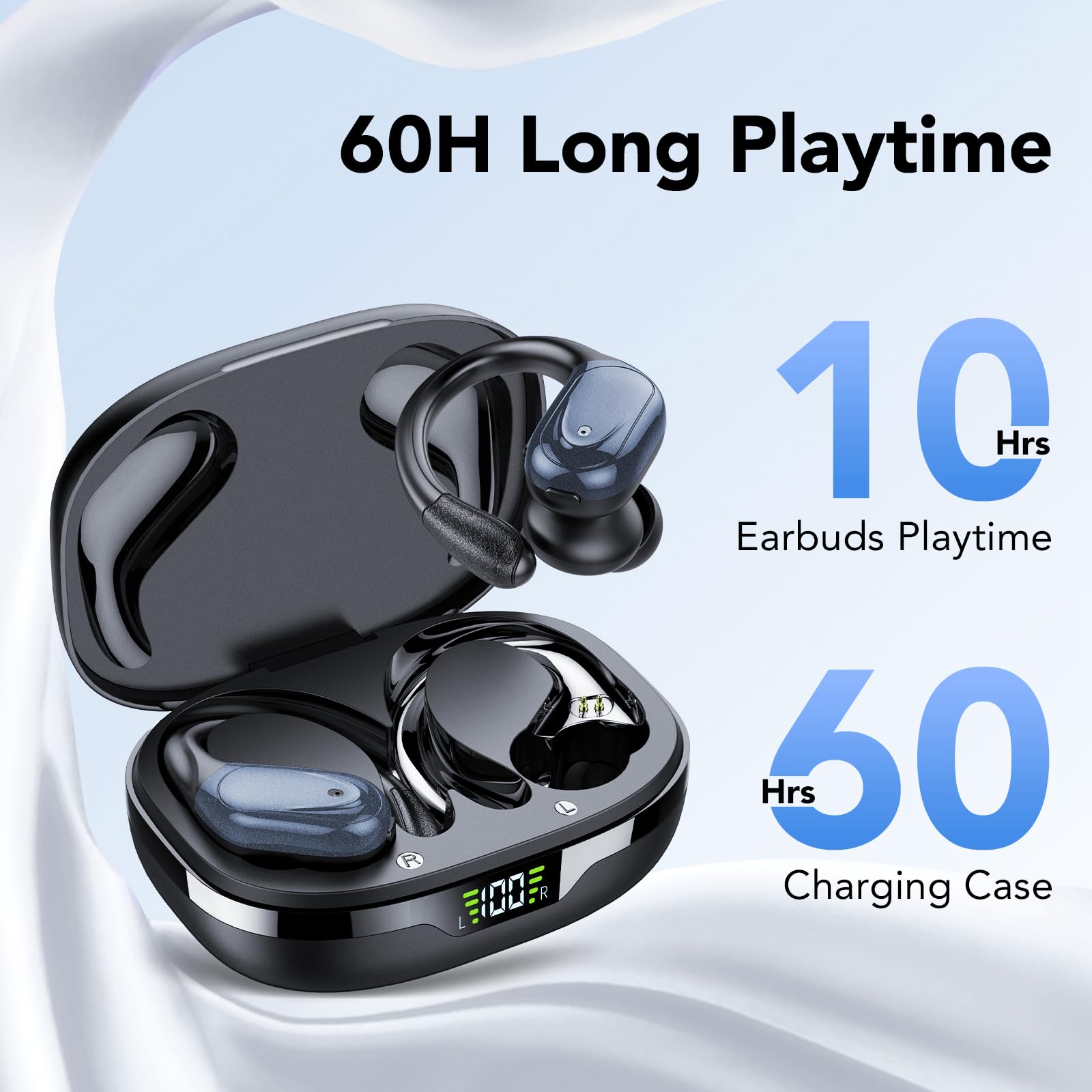 Foto 4 pulgar | Auriculares Inalámbricos Cascho Bx17 Bluetooth 5.3 60 Horas De Reproducción Ip - Venta Internacional.