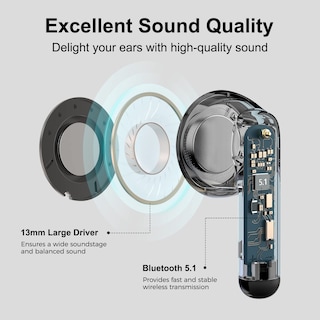 Foto 5 | Auriculares Inalámbricos Edifier X2 Bluetooth Con Micrófono, Color Negro - Venta Internacional.