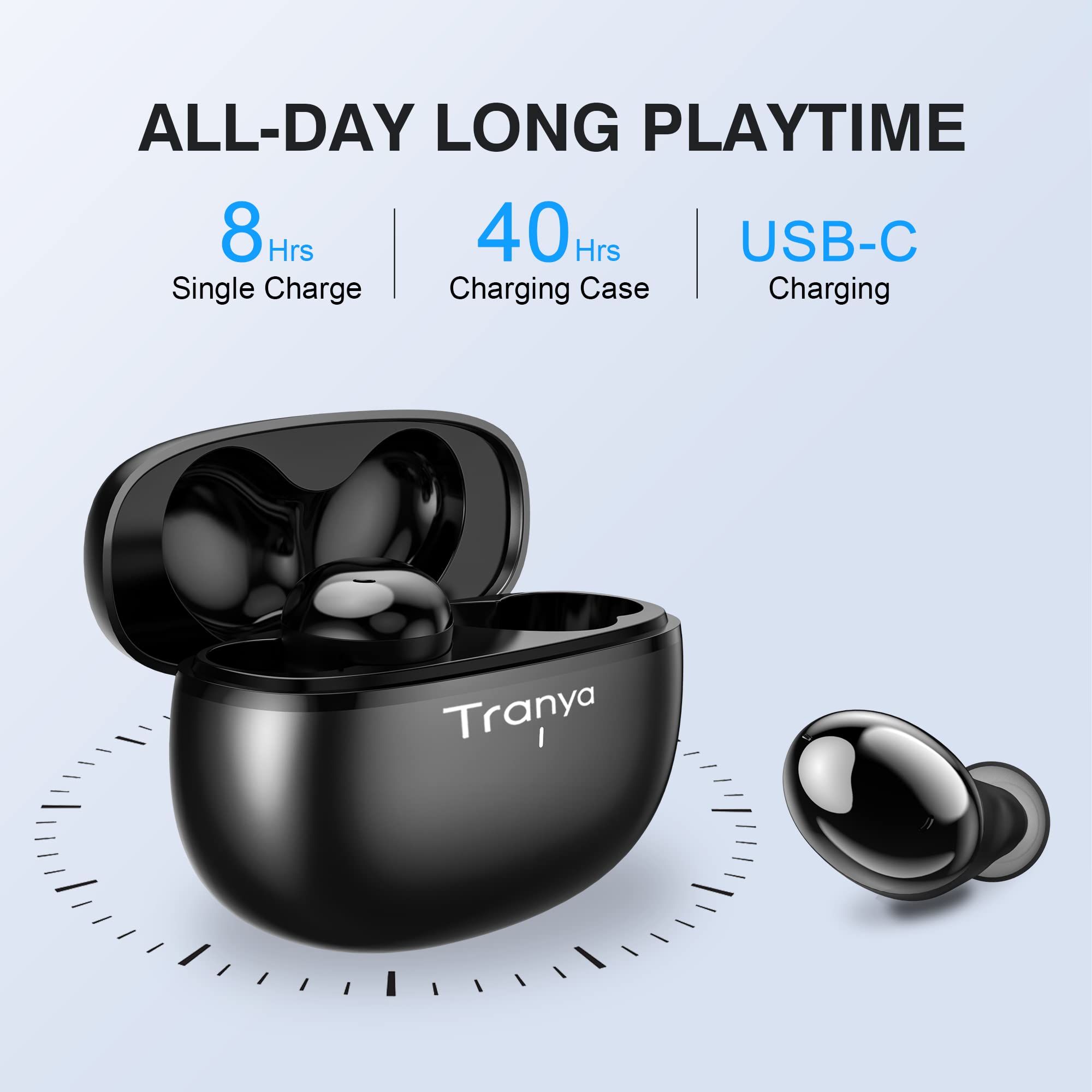 Foto 4 pulgar | Auriculares Inalámbricos Tranya T20 Bluetooth 48h Playtime Ipx7 - Venta Internacional.
