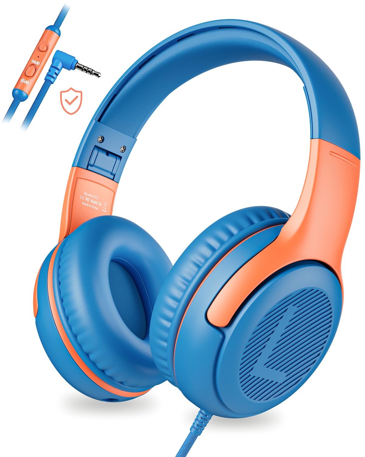 Foto 1 | Auriculares Para Niños Awatrue At2 Con Cable Y Micrófono 85/94 Db Volu - Venta Internacional.