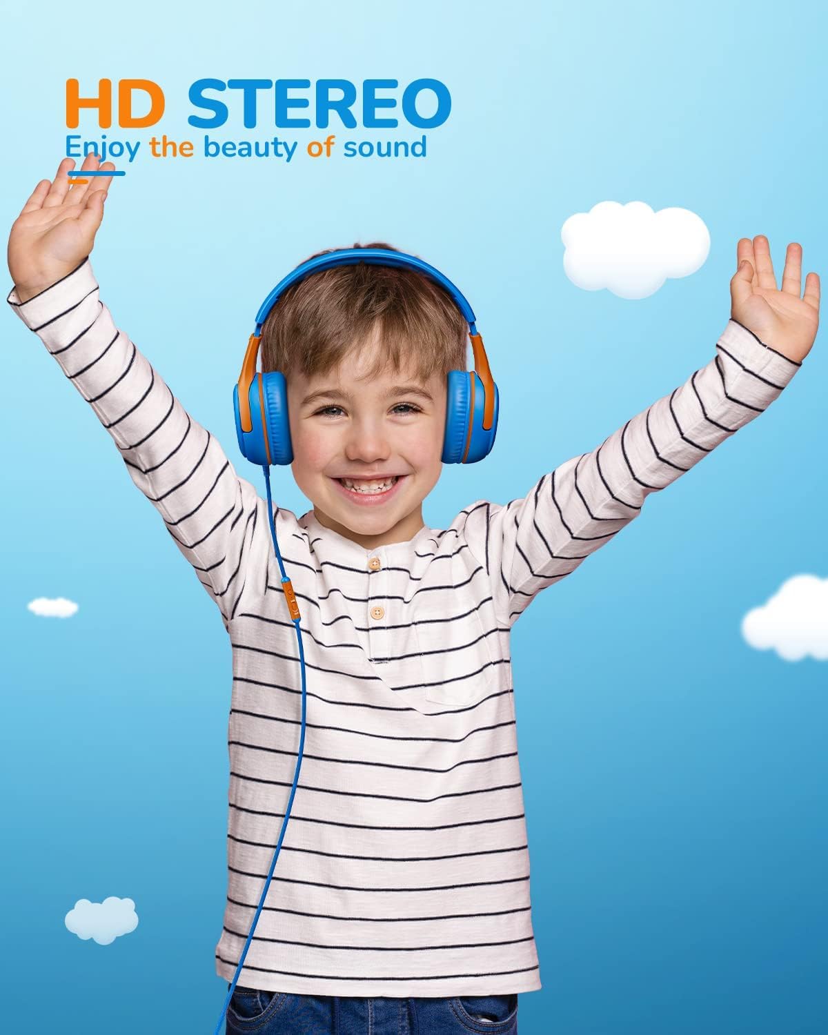 Foto 6 | Auriculares Para Niños Awatrue At2 Con Cable Y Micrófono 85/94 Db Volu - Venta Internacional.