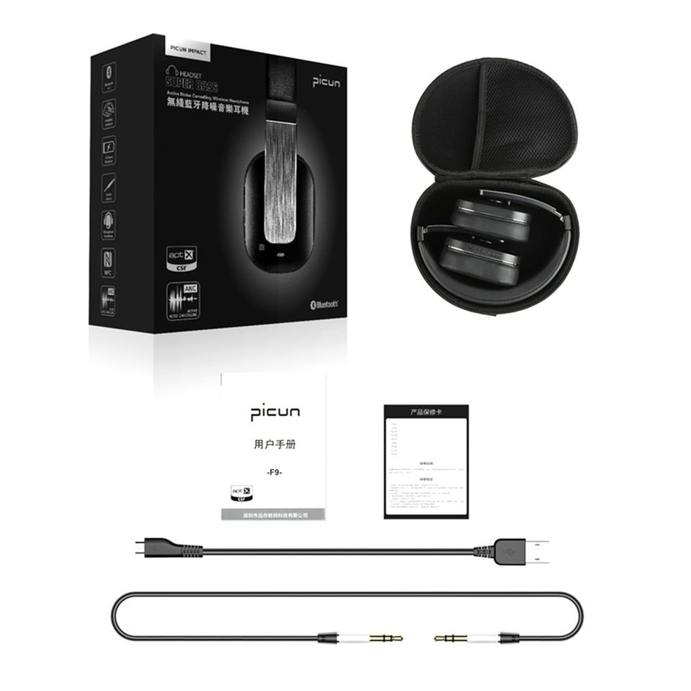 Foto 2 pulgar | Auriculares Con Reducción De Ruido Picún F9 Con Micrófono Super Ba - Venta Internacional.