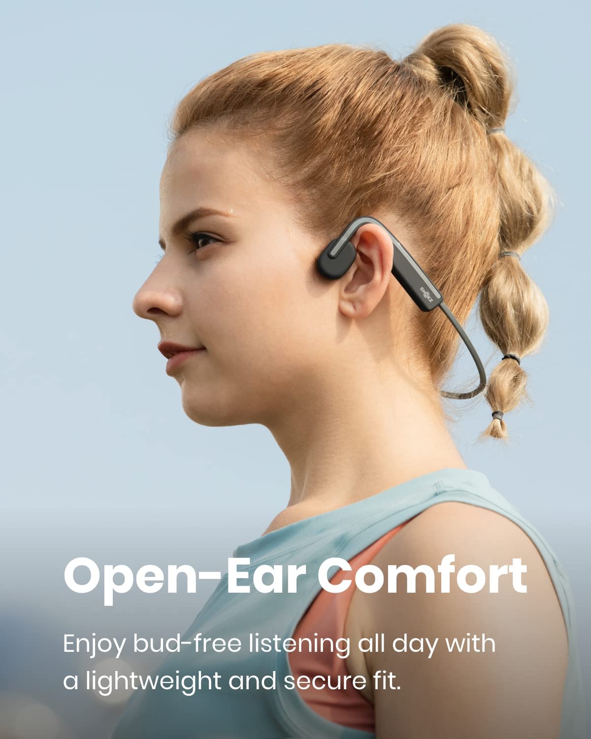 Foto 3 pulgar | Auriculares Deportivos Bluetooth Shokz Openmove Resistentes Al Sudor, Color Gris - Venta Internacional.