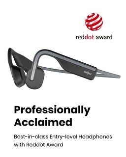 Foto 4 | Auriculares Deportivos Bluetooth Shokz Openmove Resistentes Al Sudor, Color Gris - Venta Internacional.