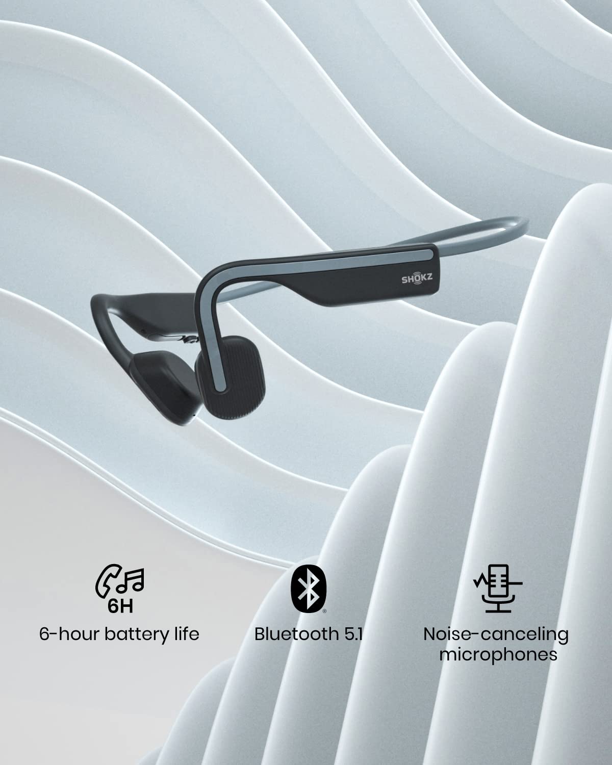 Foto 7 pulgar | Auriculares Deportivos Bluetooth Shokz Openmove Resistentes Al Sudor, Color Gris - Venta Internacional.