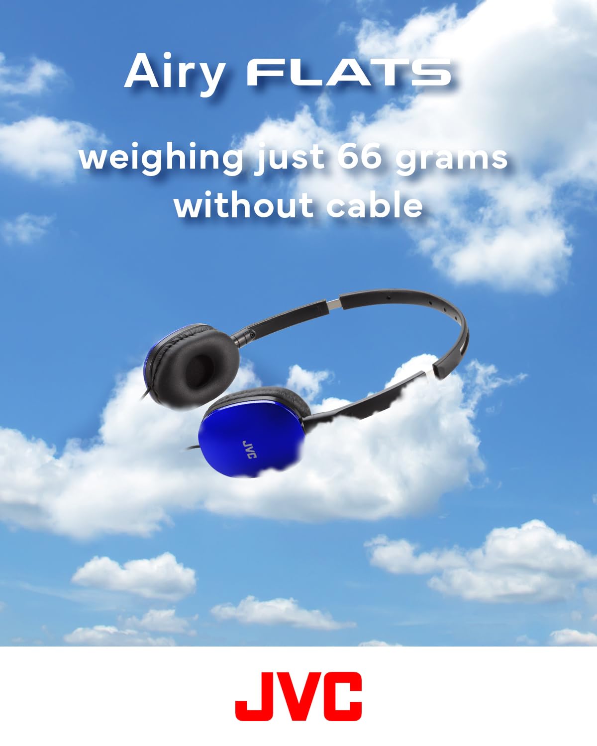 Foto 6 | Auriculares Planos Jvc Has160ma Con Mando A Distancia Y Micrófono, Color Azul - Venta Internacional.