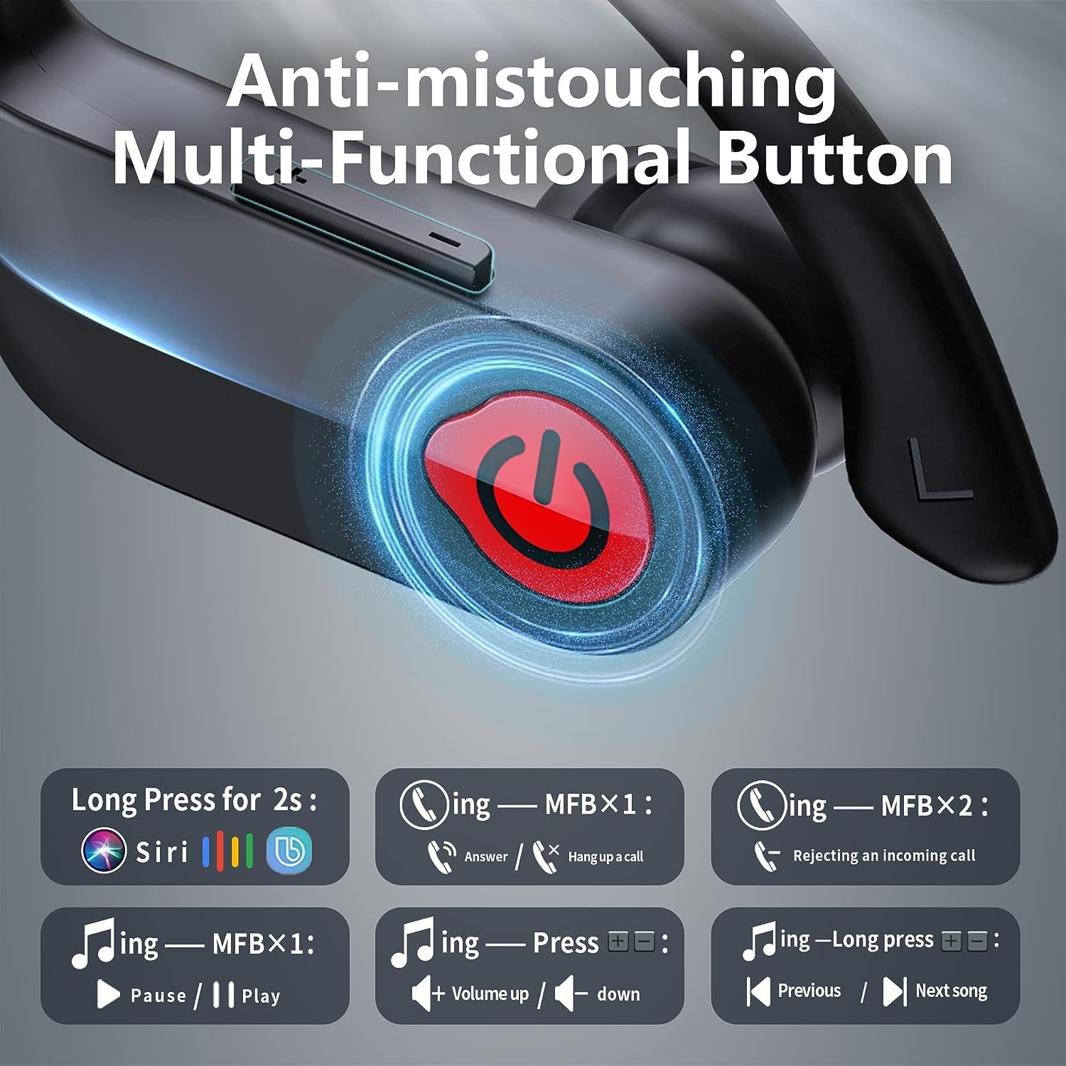 Foto 5 pulgar | Auriculares Inalámbricos Euqq Bluetooth 5.3 Sport 120h Playtime - Venta Internacional.