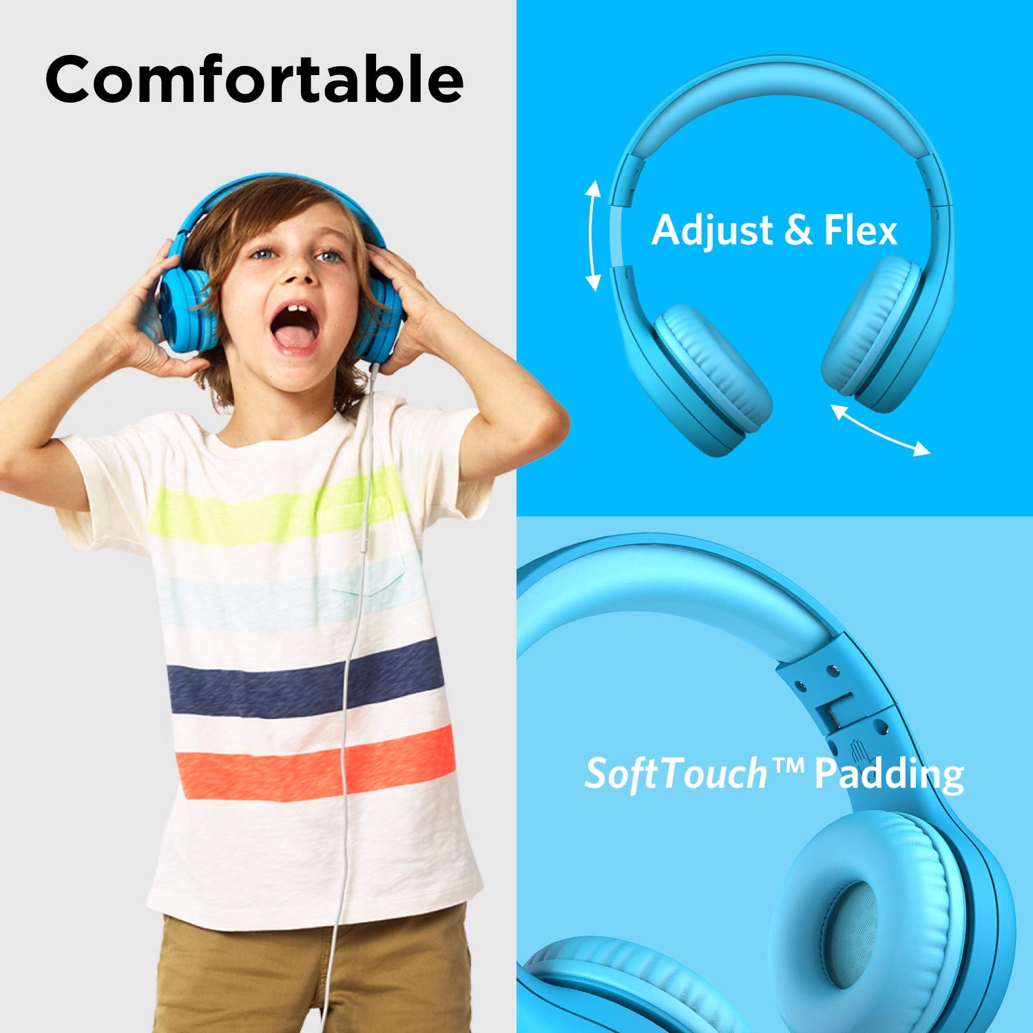 Foto 3 pulgar | Auriculares Lilgadgets Connect+ Pro Kids Con Cable Azul De 3 A 7 Años - Venta Internacional.
