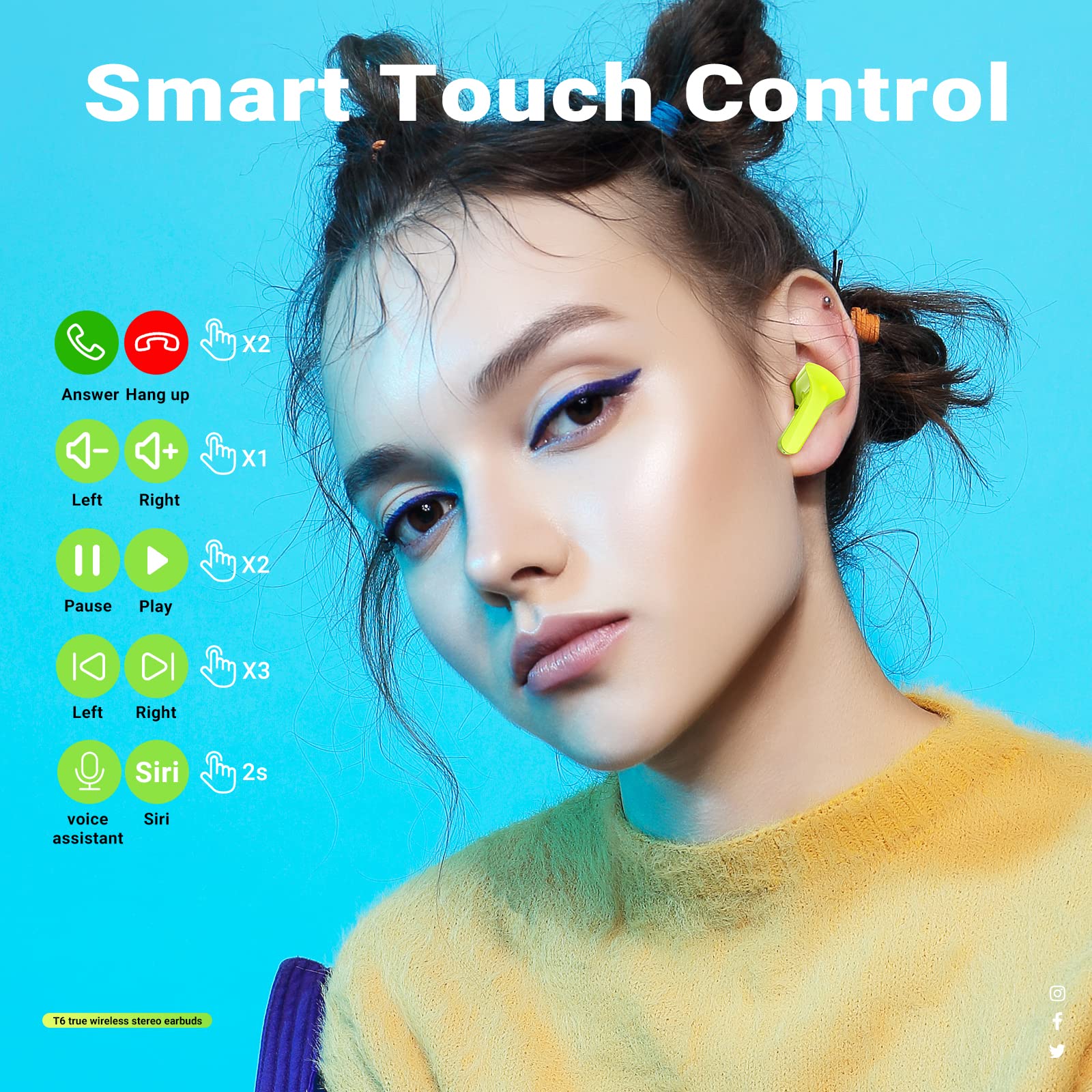 Foto 3 pulgar | Auriculares Inalámbricos Acefast T6 Bluetooth Con Cancelación De Ruido Enc - Venta Internacional.