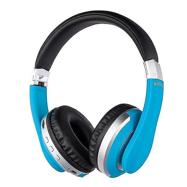 Foto 1 | Auriculares Inalámbricos Bluetooth Estéreo Plegables Azules - Venta Internacional.