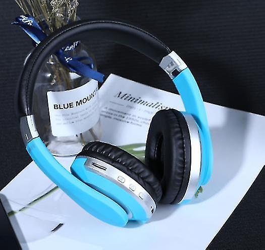 Foto 3 pulgar | Auriculares Inalámbricos Bluetooth Estéreo Plegables Azules - Venta Internacional.
