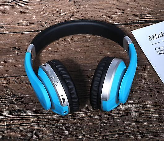 Foto 3 | Auriculares Inalámbricos Bluetooth Estéreo Plegables Azules - Venta Internacional.