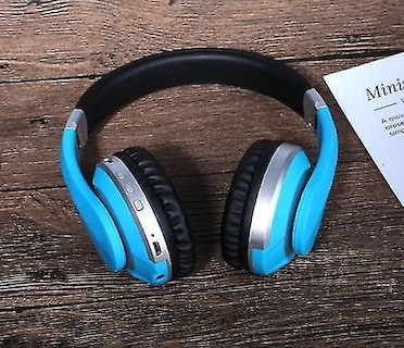 Foto 3 | Auriculares Inalámbricos Bluetooth Estéreo Plegables Azules - Venta Internacional.