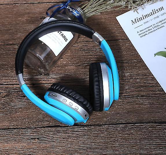 Foto 5 pulgar | Auriculares Inalámbricos Bluetooth Estéreo Plegables Azules - Venta Internacional.