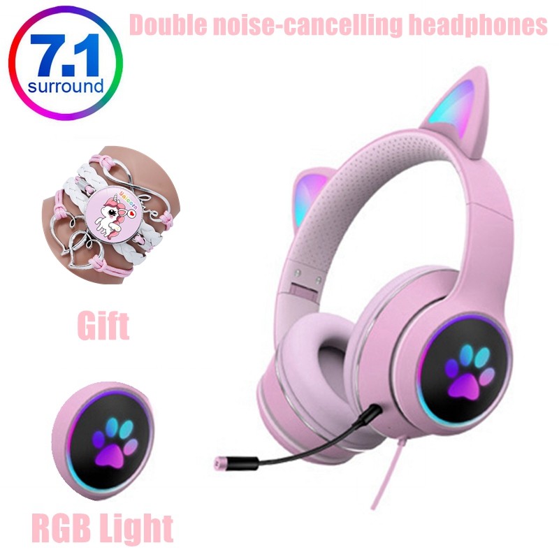 Foto 2 pulgar | Auriculares Para Gatos Y Niñas Con Cable Y Cancelación De Ruido - Venta Internacional.