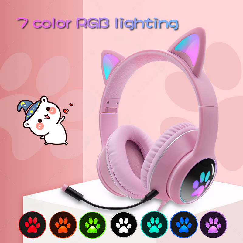 Foto 3 pulgar | Auriculares Para Gatos Y Niñas Con Cable Y Cancelación De Ruido - Venta Internacional.