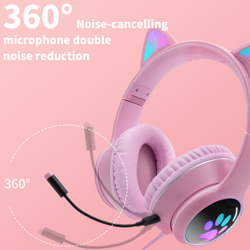 Foto 5 pulgar | Auriculares Para Gatos Y Niñas Con Cable Y Cancelación De Ruido - Venta Internacional.