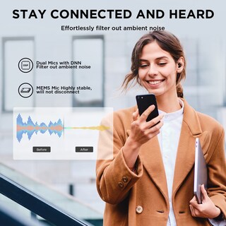 Foto 2 | Auriculares 1more Comfobuds Mini Hybrid Anc Bluetooth 5.2 Negros - Venta Internacional.