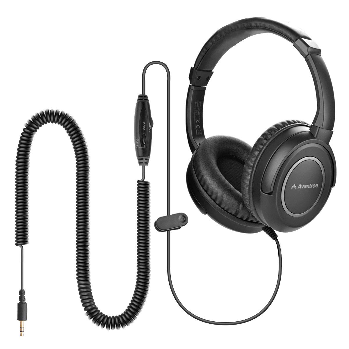 Foto 2 pulgar | Auriculares Avantree Hf039 Con Cable Largo Enrollado Para Tv Y Pc - Venta Internacional.