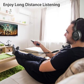 Foto 3 | Auriculares Avantree Hf039 Con Cable Largo Enrollado Para Tv Y Pc - Venta Internacional.
