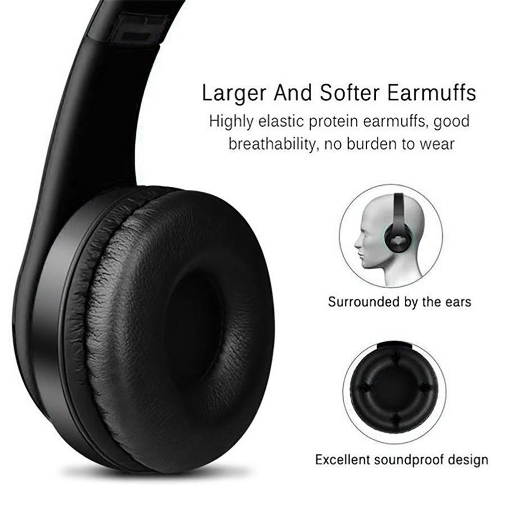 Foto 5 pulgar | Auriculares Inalámbricos Estéreo De Alta Definición Plegables Para Colocar Sobre Las Orejas - Venta Internacional.