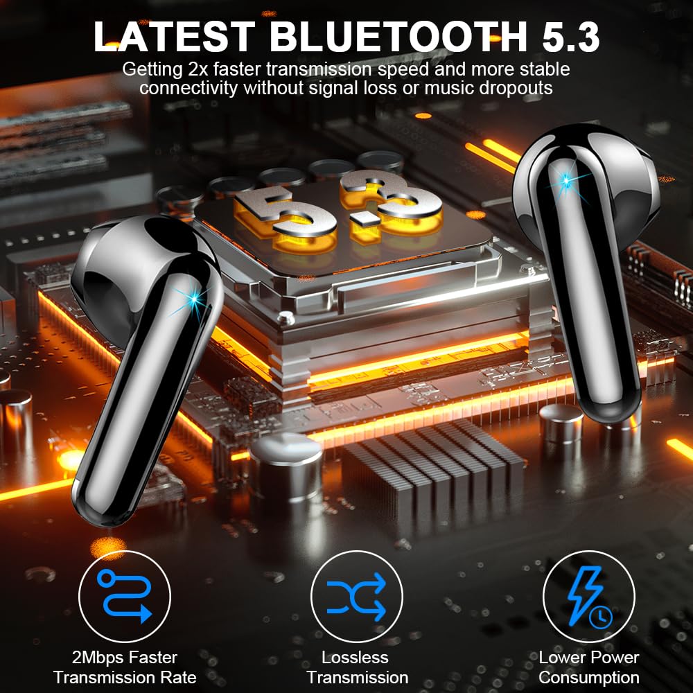Foto 3 pulgar | Auriculares Inalámbricos Draec Bluetooth 5.3, 50 Horas De Reproducción - Venta Internacional.