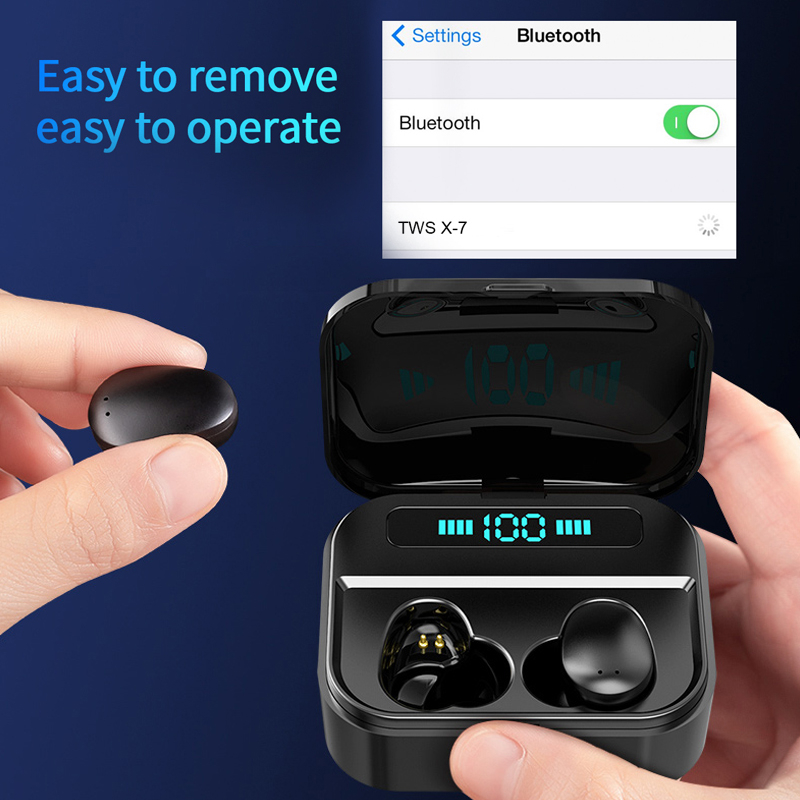 Foto 5 pulgar | Auriculares Intraurales Impermeables Inalámbricos Bluetooth 5.0 X7 - Venta Internacional.
