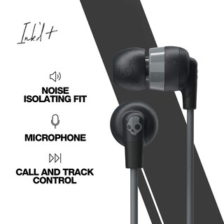 Foto 3 | Auriculares Intraurales Skullcandy Ink'd+ Con Cable Y Micrófono Bluetooth, Color Negro - Venta Internacional.