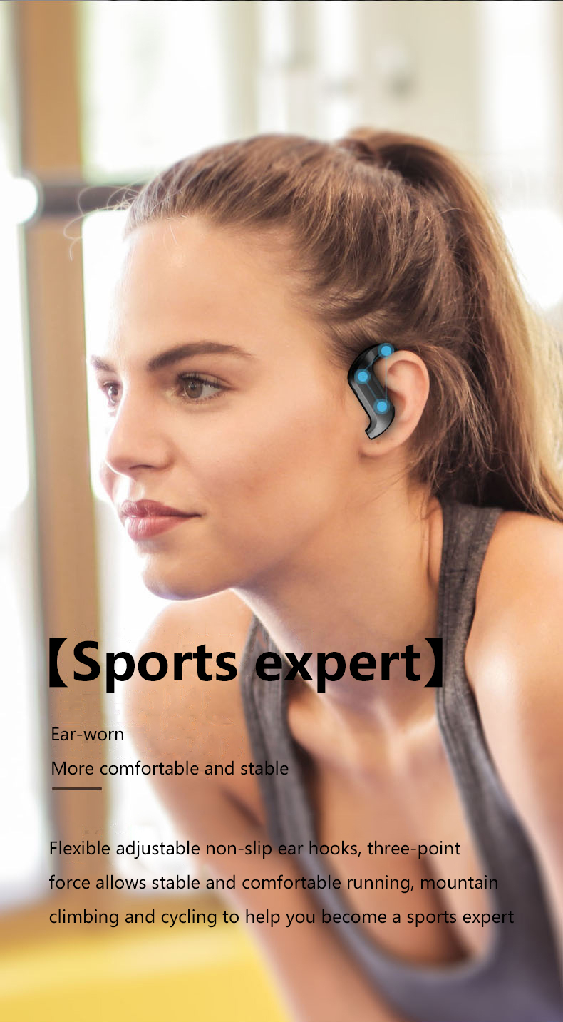 Foto 6 pulgar | Auriculares Deportivos Inalámbricos Bluetooth De Talla Única - Venta Internacional.
