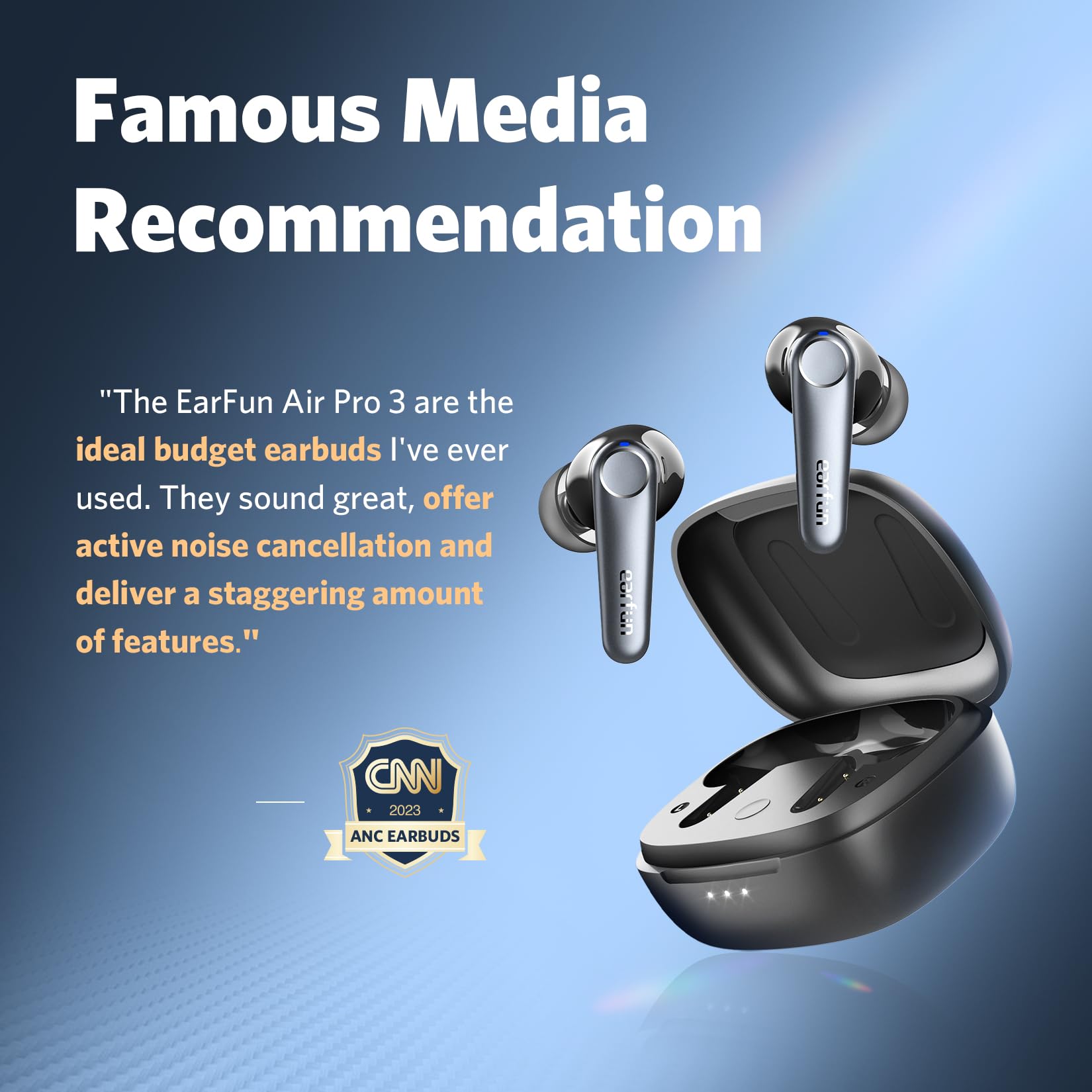 Foto 2 | Auriculares Inalámbricos Earfun Air Pro 3 Con Cancelación De Ruido 45h Playt - Venta Internacional.