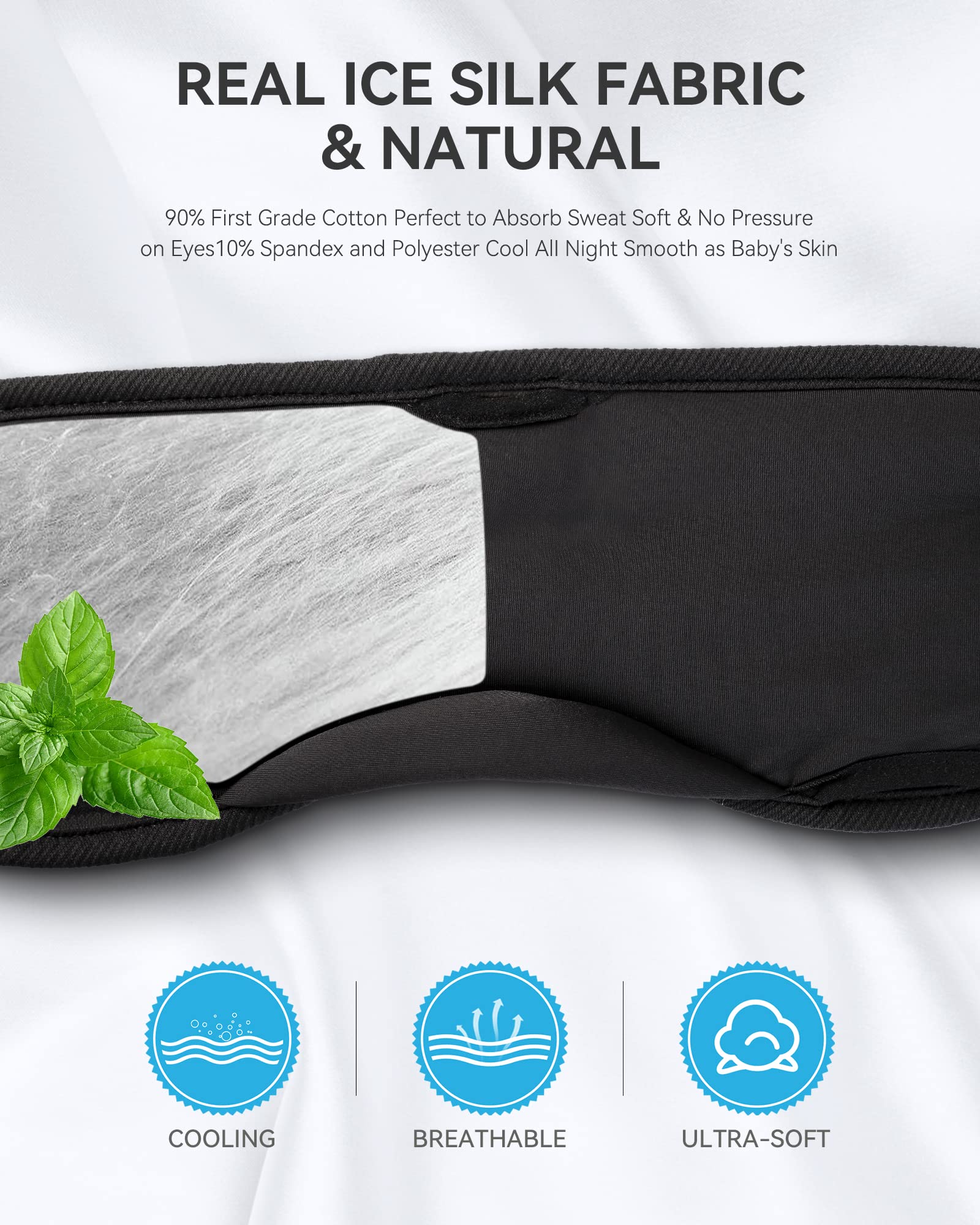 Foto 4 pulgar | Headphones Para Dormir Musicozy Bluetooth 5.2, Diadema Con Máscara Para Ojos - Venta Internacional.