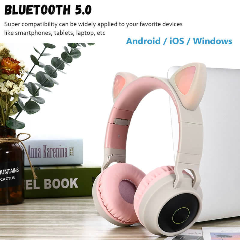 Foto 4 | Auriculares Inalámbricos Bluetooth Con Diadema Y Led De 5 Colores - Venta Internacional.