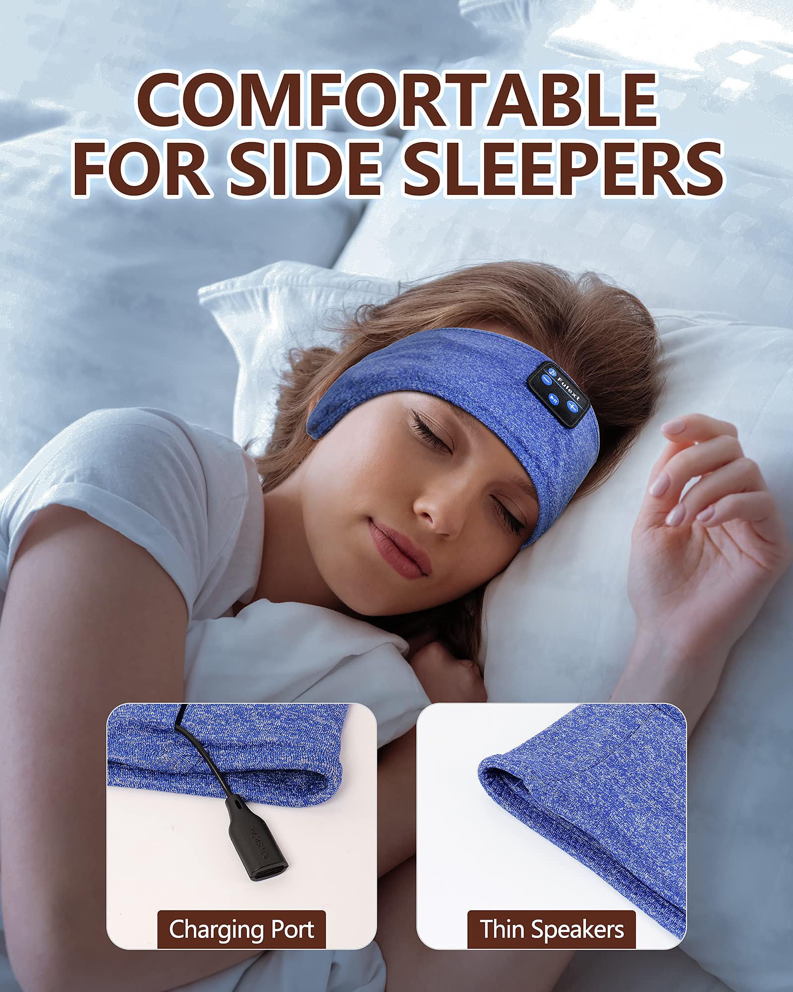 Foto 2 | Auriculares Para Dormir Con Diadema Bluetooth Perytong Long Play - Venta Internacional.