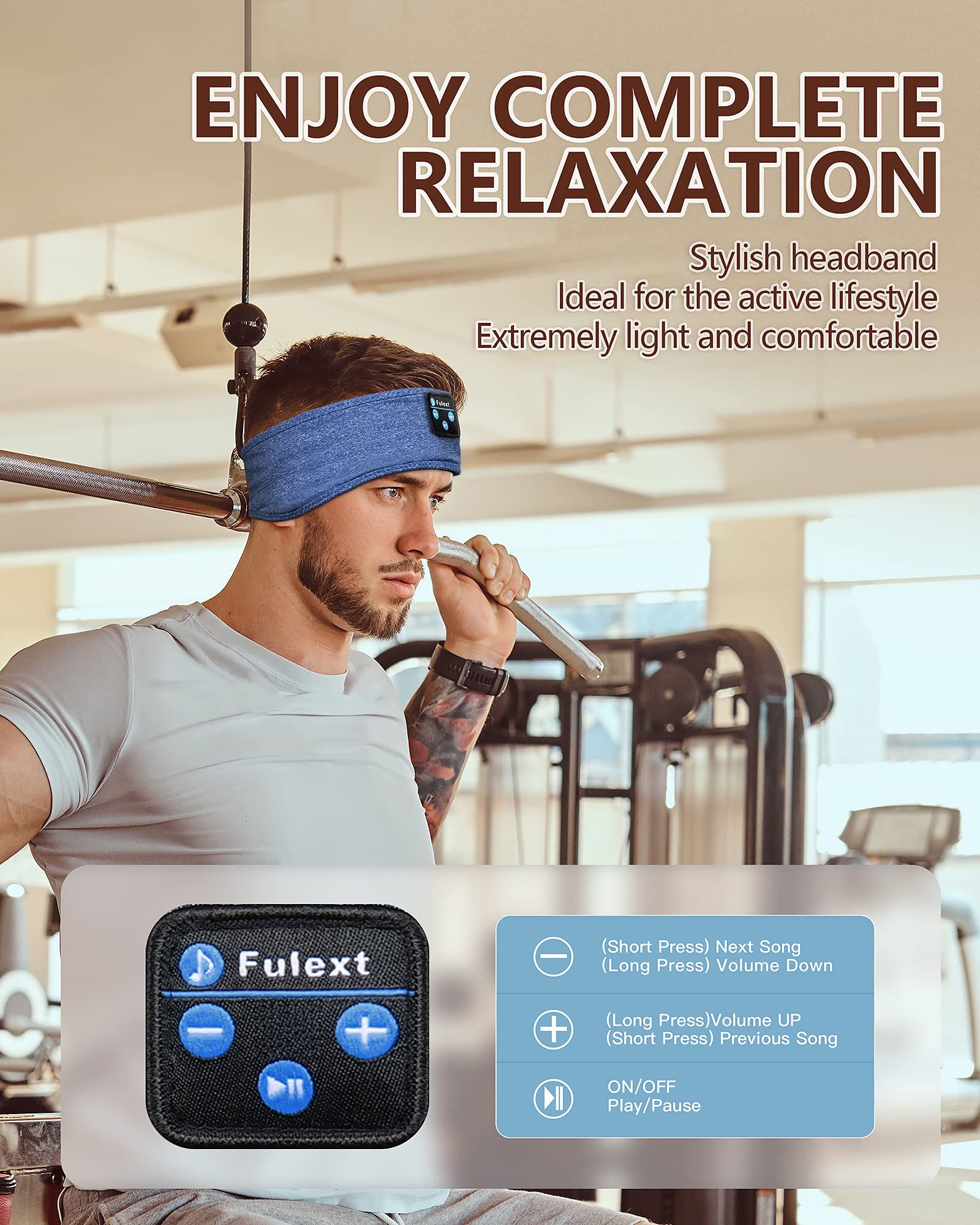Foto 5 pulgar | Auriculares Para Dormir Con Diadema Bluetooth Perytong Long Play - Venta Internacional.