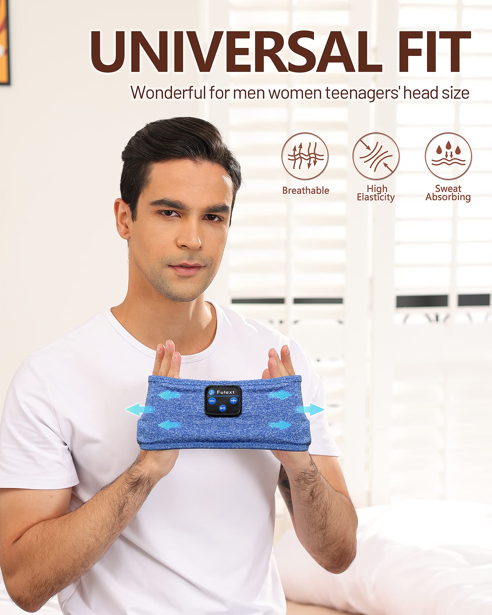 Foto 6 pulgar | Auriculares Para Dormir Con Diadema Bluetooth Perytong Long Play - Venta Internacional.