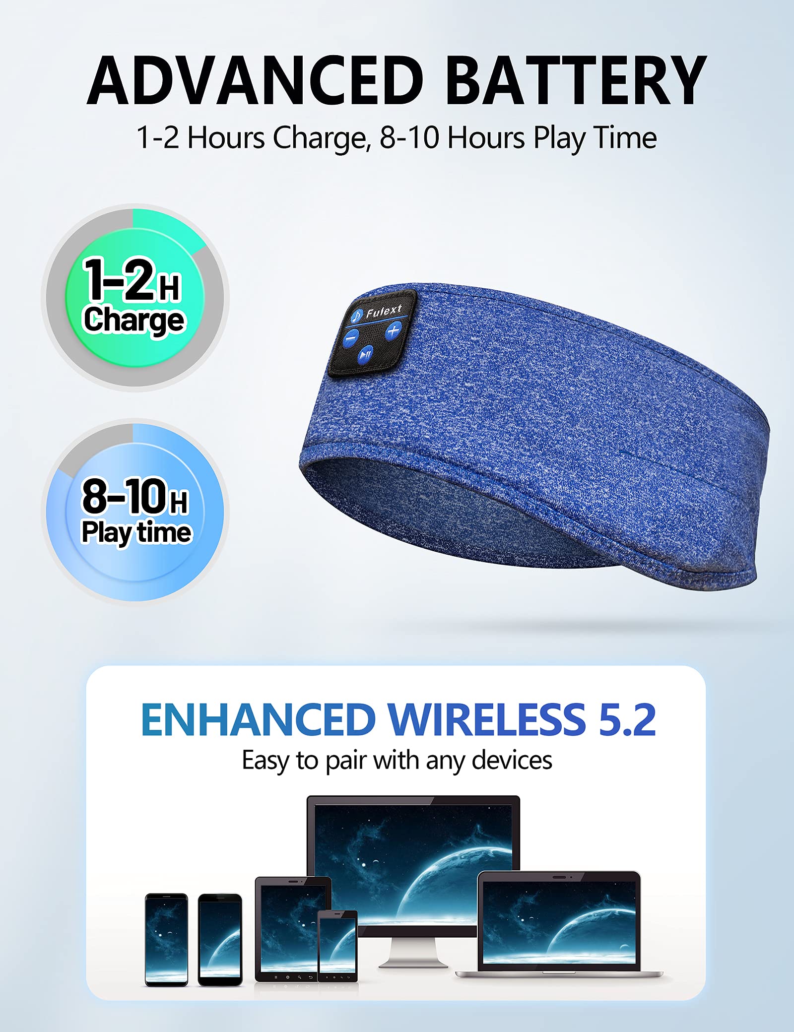 Foto 8 pulgar | Auriculares Para Dormir Con Diadema Bluetooth Perytong Long Play - Venta Internacional.