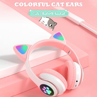 Foto 3 | Auriculares Inalámbricos Bluetooth Con Diadema Para Gatos Para Amantes De Los Gatos - Venta Internacional.