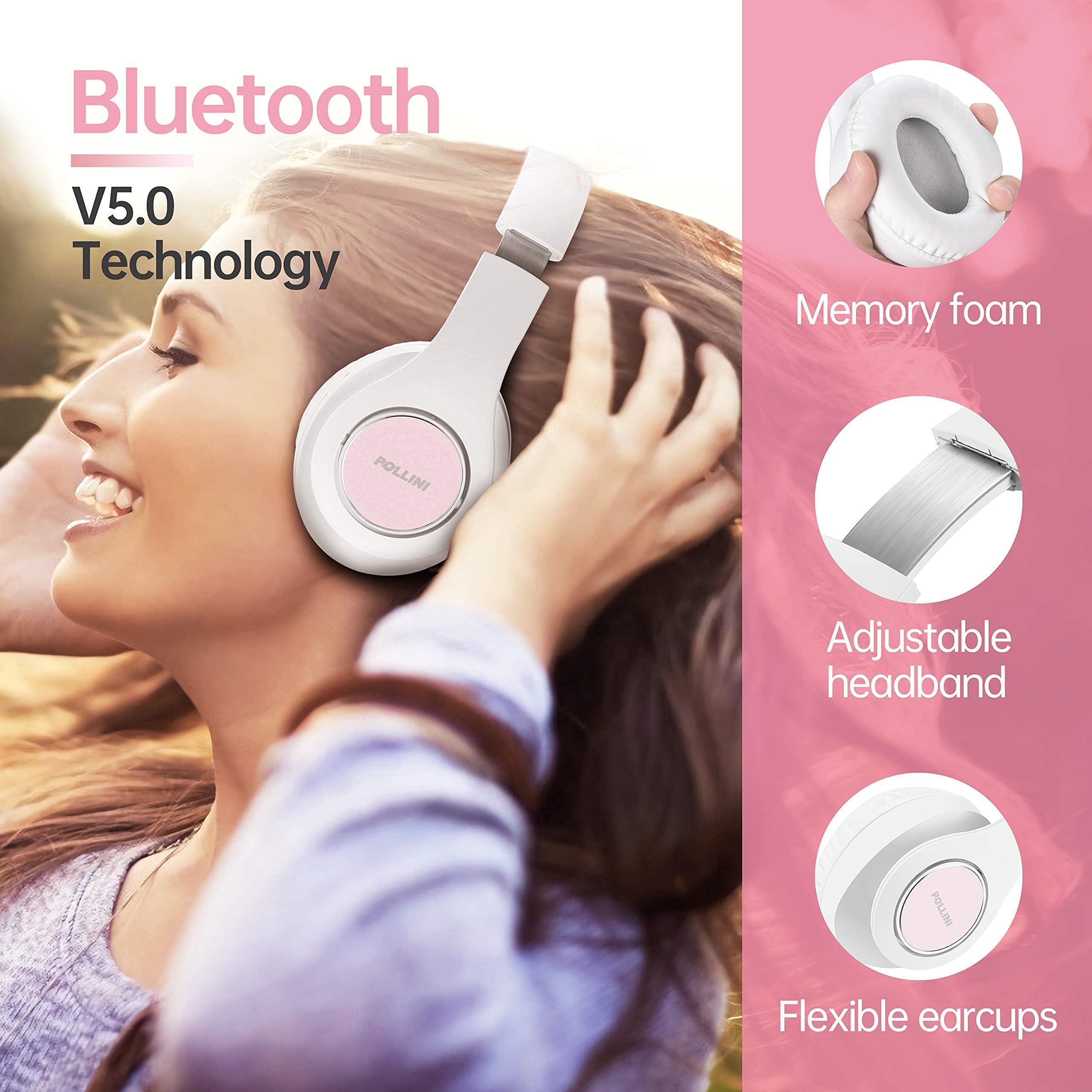 Foto 4 pulgar | Auriculares Bluetooth Pollini Wireless 40h Playtime Blancos - Venta Internacional.