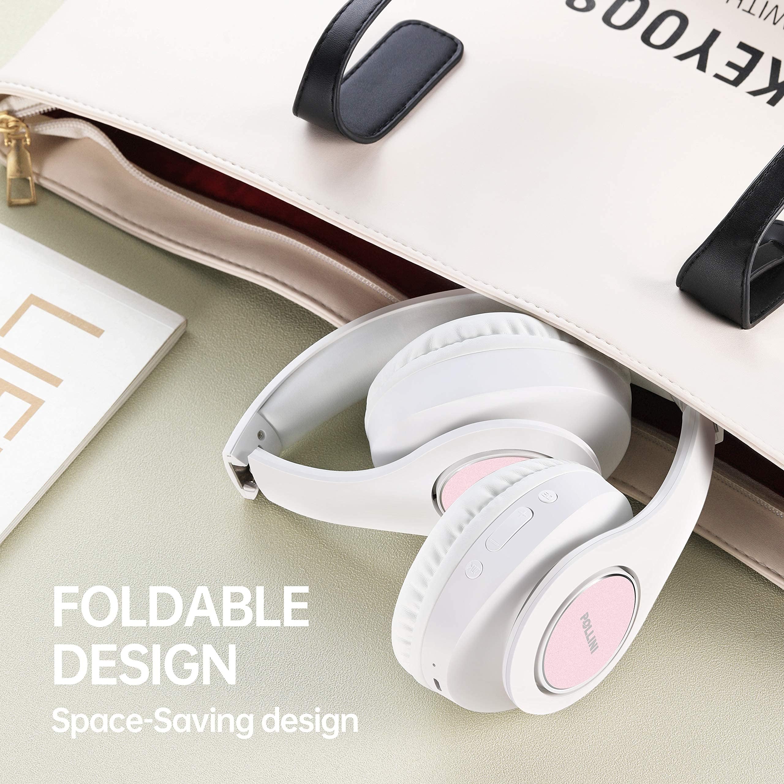 Foto 6 pulgar | Auriculares Bluetooth Pollini Wireless 40h Playtime Blancos - Venta Internacional.