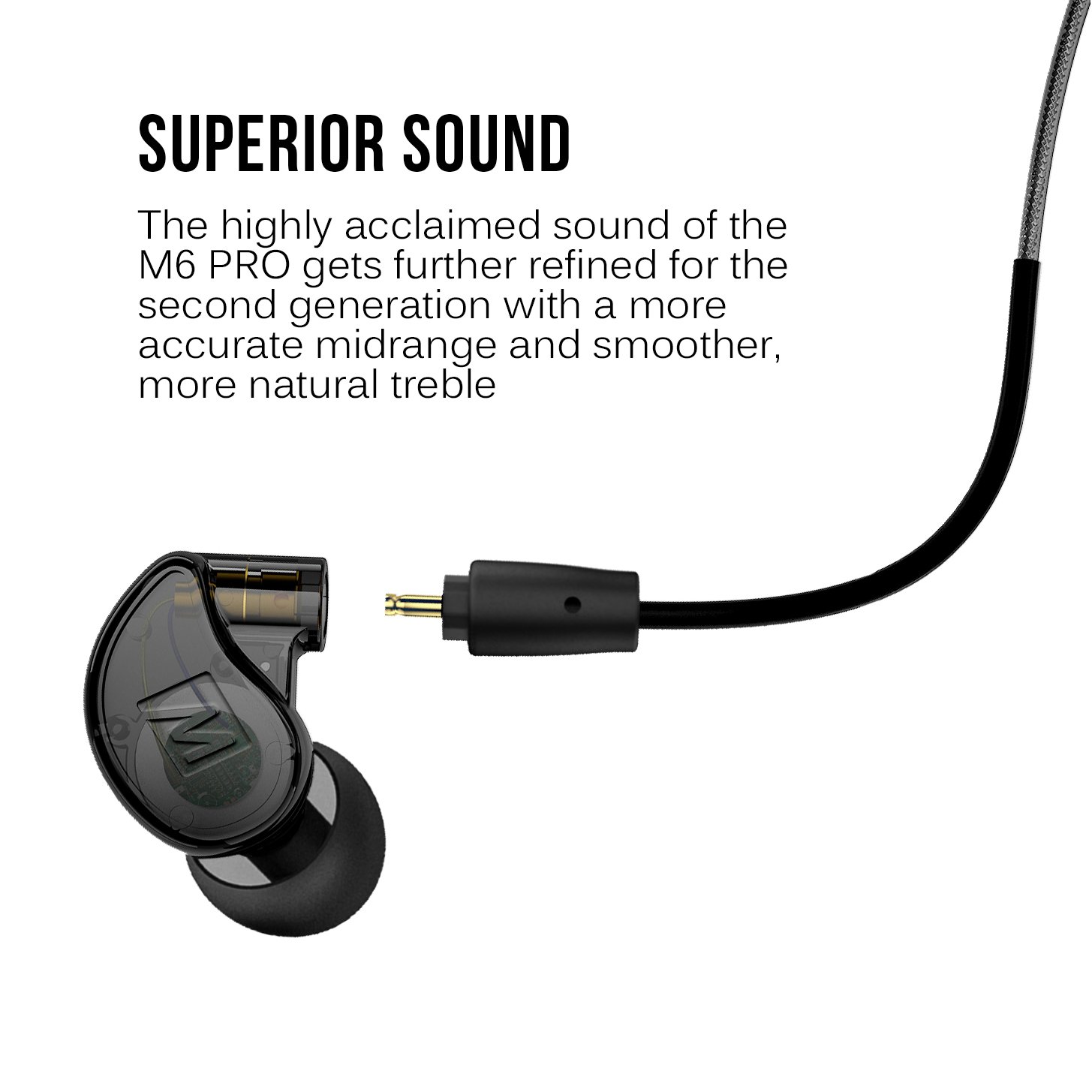 Foto 4 pulgar | Auriculares Intraurales Mee Audio M6 Pro De Segunda Generación, Negros - Venta Internacional.