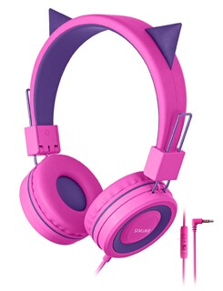 Foto 1 | Auriculares Simjar Cat Ear Kids Con Micrófono Y Limitador De Volumen - Venta Internacional.